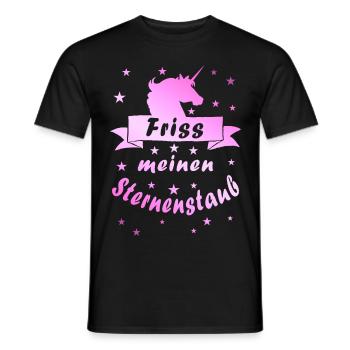 Mange ma poussière d’étoile - T-shirt homme - noir - Devant - AI Model Male 178 light (178cm)