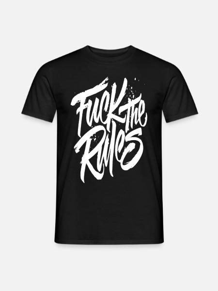 Fuck the rules - Men's T-Shirt - black