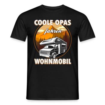 Coole Opas fahren Wohnmobil - Männer T-Shirt - Schwarz - Vorne - AI Model Male 178 light (178cm)