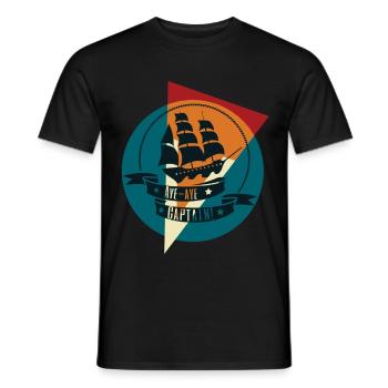 navire - T-shirt homme - noir - Devant - AI Model Male 178 light (178cm)