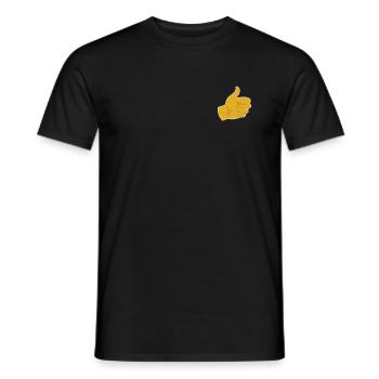 Daumen Hoch - I like - Männer T-Shirt - Schwarz - Vorne - AI Model Male 178 light (178cm)