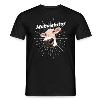 Muhviehstar Landwirt - Männer T-Shirt - Schwarz - Vorne - AI Model Male 178 light (178cm)