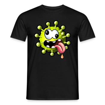 Crazy Virus - T-shirt homme - noir - Devant - AI Model Male 178 light (178cm)