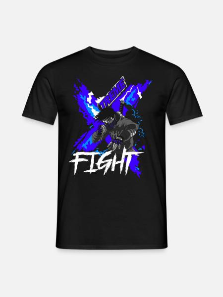 Xtreme Fight Fighter Manga Anime - Men's T-Shirt - black