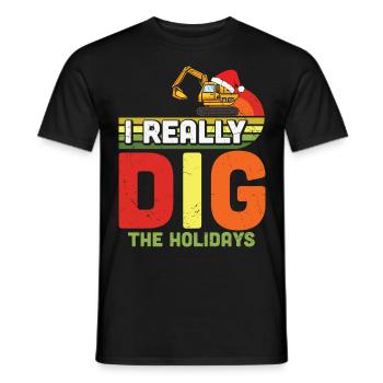 Ich liebe Weihnachten -Weinachten Geschenke - Männer T-Shirt - Schwarz - Vorne - AI Model Male 178 light (178cm)