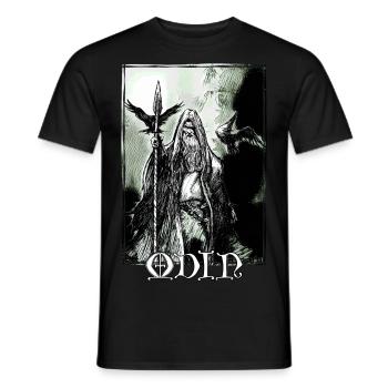 Odin des randonneurs - T-shirt homme - noir - Devant - AI Model Male 178 light (178cm)