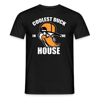 Canard Animaux Animal Cool Kid Comic - T-shirt homme - noir - Devant - AI Model Male 178 light (178cm)