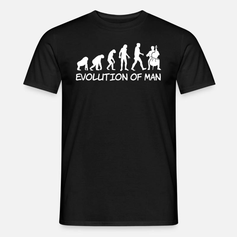 Evolution Cello Musique pour instruments de musique classique - T-shirt homme - noir