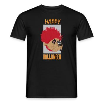 Chien d'Halloween - T-shirt homme - noir - Devant - AI Model Male 178 light (178cm)