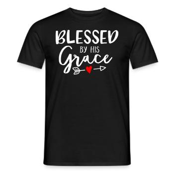 Jésus don de Dieu Bible Psaume Evangile Christ - T-shirt homme - noir - Devant - AI Model Male 178 light (178cm)