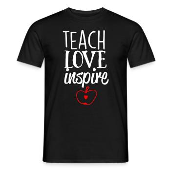 Lehrer Geschenk Bildung Schule Sprüche Lehramt - Männer T-Shirt - Schwarz - Vorne - AI Model Male 178 light (178cm)