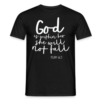 Psaume Don de Dieu Bible Jésus Evangile Christ - T-shirt homme - noir - Devant - AI Model Male 178 light (178cm)