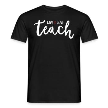 Teacher Gift Education School Sayings Teacher Training - Men's T-Shirt - black - Front - AI Model Male 178 light (178cm)