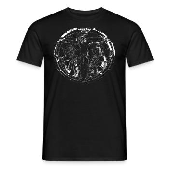 Jesus loves you! - Men's T-Shirt - black - Front - AI Model Male 178 light (178cm)