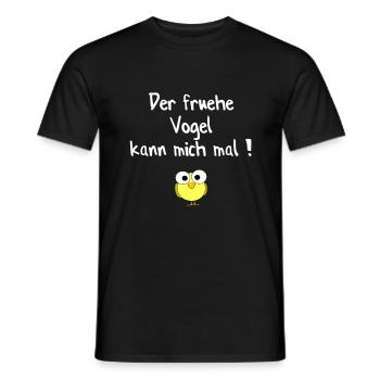Schlafmütze - Männer T-Shirt - Schwarz - Vorne - AI Model Male 178 light (178cm)