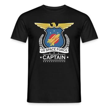 Membre de l'équipage US Space Force Art for Spaceship - T-shirt homme - noir - Devant - AI Model Male 178 light (178cm)