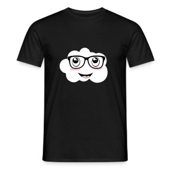 Sweet cloud - Men's T-Shirt - black - Front - AI Model Male 178 light (178cm)