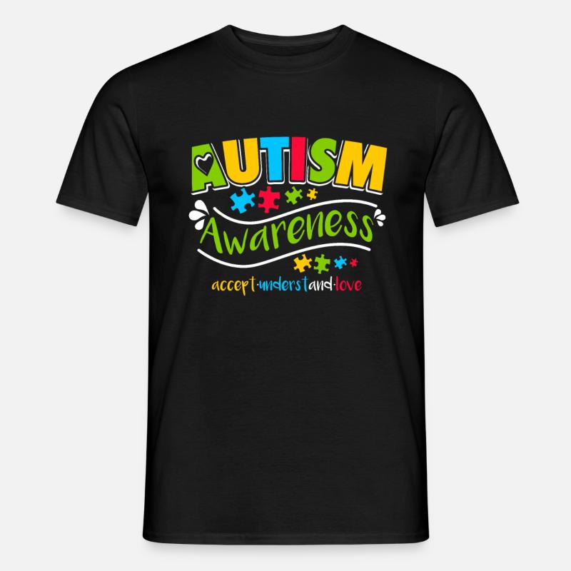 Autismus - Männer T-Shirt - Schwarz