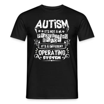 Autismus - Männer T-Shirt - Schwarz - Vorne - AI Model Male 178 light (178cm)