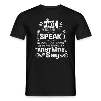 Autismus - Männer T-Shirt - Schwarz - Vorne - AI Model Male 178 light (178cm)