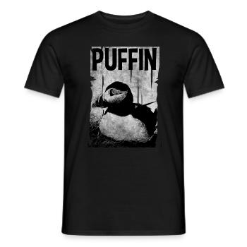 Puffin Puffin Puffin - Men's T-Shirt - black - Front - AI Model Male 178 light (178cm)