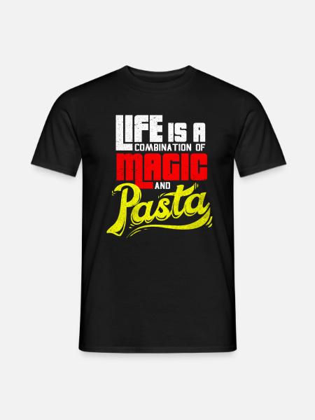 Pasta - Men's T-Shirt - black