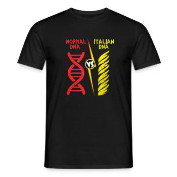 Pasta - Men's T-Shirt - black - Front - AI Model Male 178 light (178cm)