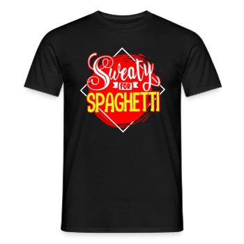 Pasta Spaghetti FSM Italien Nudeln Pesto Koch - Männer T-Shirt - Schwarz - Vorne - AI Model Male 178 light (178cm)