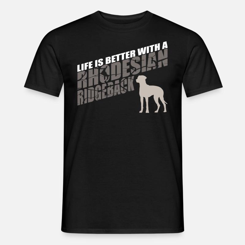 Rhodesian Ridgeback Geschenkidee - Männer T-Shirt - Schwarz