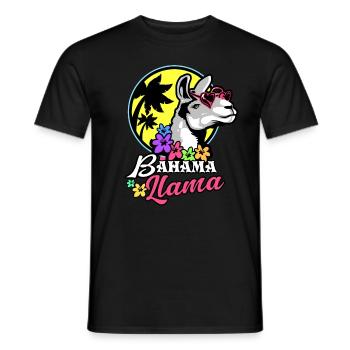 Lama - T-shirt homme - noir - Devant - AI Model Male 178 light (178cm)