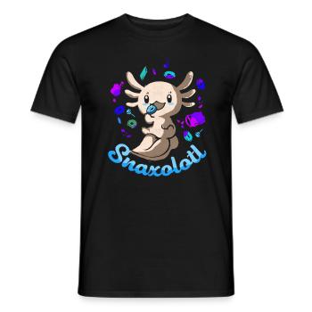 Axolotl - Männer T-Shirt - Schwarz - Vorne - AI Model Male 178 light (178cm)