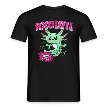 Axolotl - Männer T-Shirt - Schwarz - Vorne - AI Model Male 178 light (178cm)