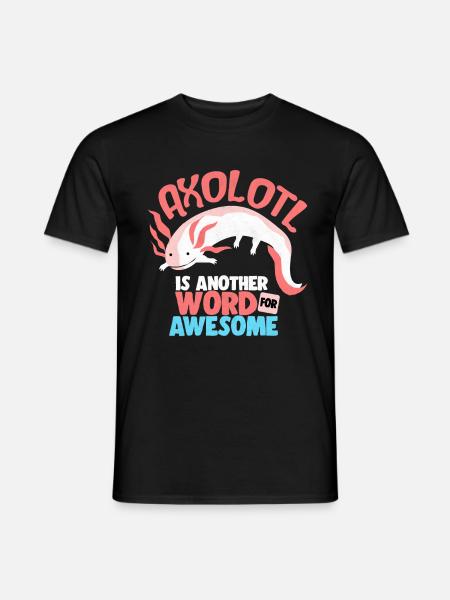 axolotl - Men's T-Shirt - black