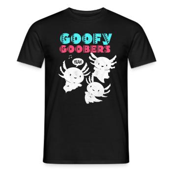axolotl - Men's T-Shirt - black - Front - AI Model Male 178 light (178cm)