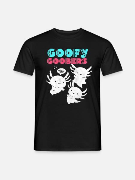 Axolotl - Männer T-Shirt - Schwarz