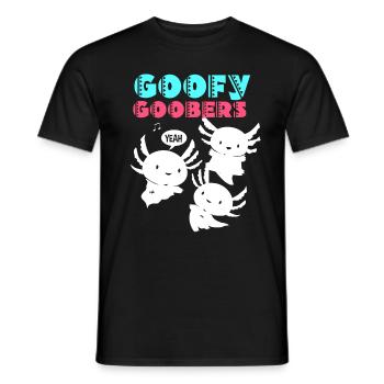 Axolotl Reptile Salamandre Aquarium Kawaii Lurch - T-shirt homme - noir - Devant - AI Model Male 178 light (178cm)