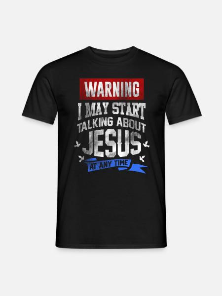Jesus Christus Kreuz Gott Geschenk - Männer T-Shirt - Schwarz