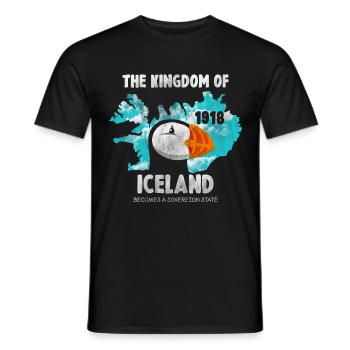 Puffin Island Papagei Taucher Vogel Nord Geschenk - Männer T-Shirt - Schwarz - Vorne - AI Model Male 178 light (178cm)