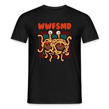 Pasta Spaghetti FSM Italien Nudeln Pesto Koch - Männer T-Shirt - Schwarz - Vorne - AI Model Male 178 light (178cm)