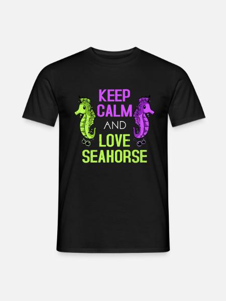 Seahorse - Men's T-Shirt - black