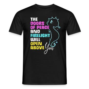 Seepferd - Männer T-Shirt - Schwarz - Vorne - AI Model Male 178 light (178cm)