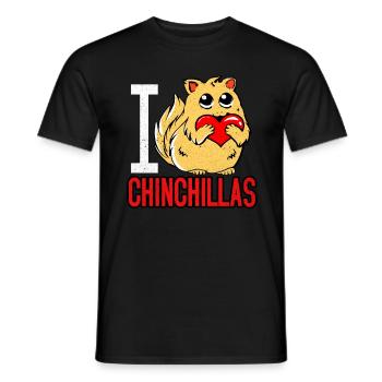 Chinchilla - Men's T-Shirt - black - Front - AI Model Male 178 light (178cm)