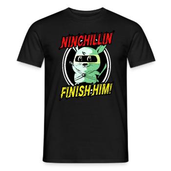 Chinchilla - T-shirt homme - noir - Devant - AI Model Male 178 light (178cm)