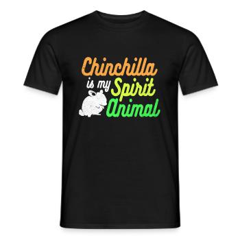 Chinchilla - T-shirt homme - noir - Devant - AI Model Male 178 light (178cm)