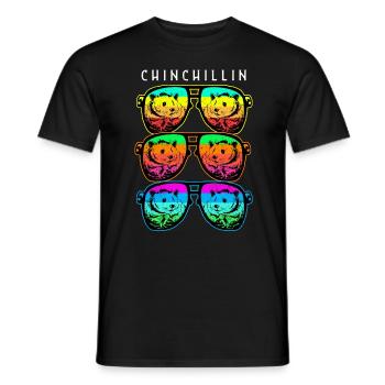 Chinchilla - T-shirt homme - noir - Devant - AI Model Male 178 light (178cm)