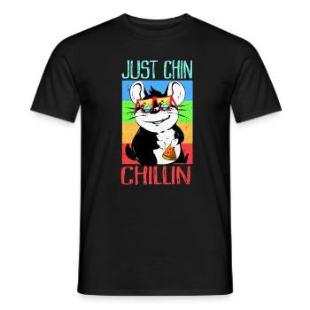 Chinchilla - T-shirt homme - noir - Devant - AI Model Male 178 light (178cm)