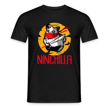 Chinchilla - T-shirt homme - noir - Devant - AI Model Male 178 light (178cm)