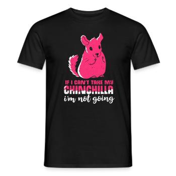 Chinchilla - Männer T-Shirt - Schwarz - Vorne - AI Model Male 178 light (178cm)