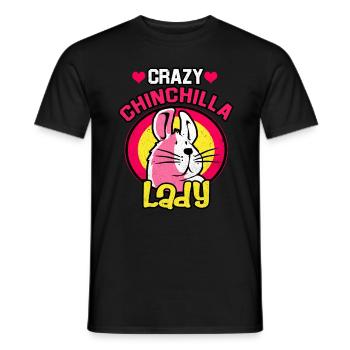 Chinchilla - Männer T-Shirt - Schwarz - Vorne - AI Model Male 178 light (178cm)