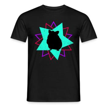 Chinchilla - Männer T-Shirt - Schwarz - Vorne - AI Model Male 178 light (178cm)